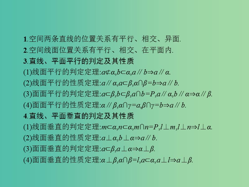 2019年高考数学二轮复习 专题五 立体几何 5.2 空间关系、球与几何体组合练课件 文.ppt_第2页