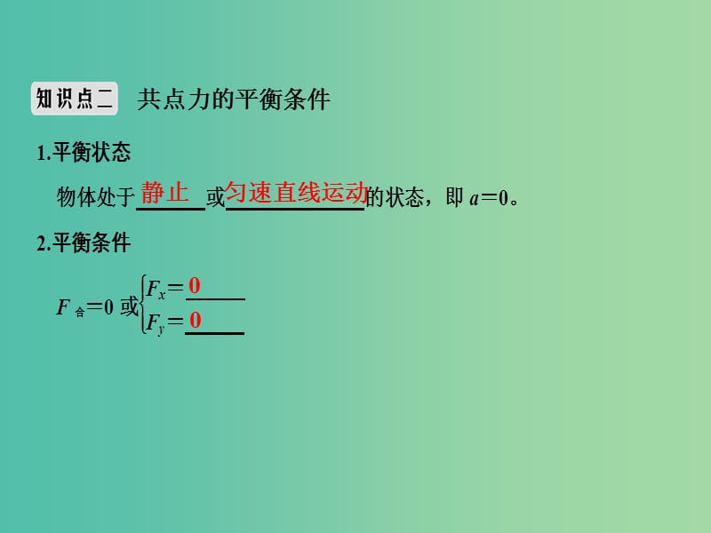 2019版高考物理总复习 第二章 相互作用 基础课3 共点力的平衡条件和应用课件.ppt_第3页