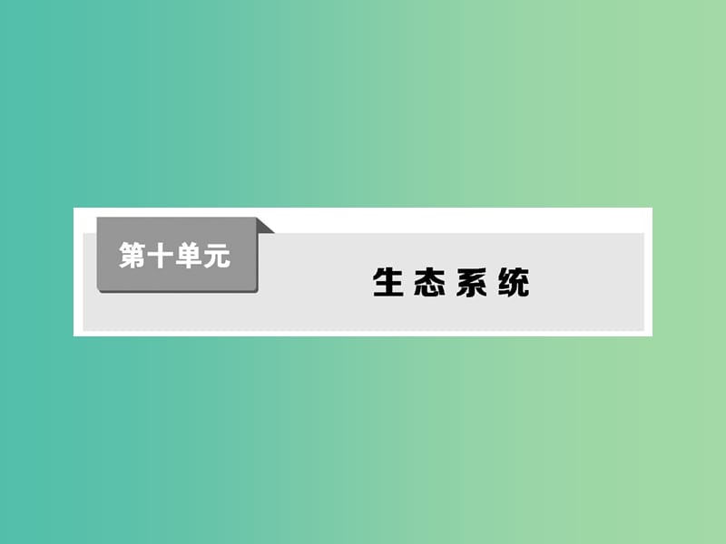 高考生物第一轮复习 第十单元 生态系统课件 新人教版.ppt_第1页