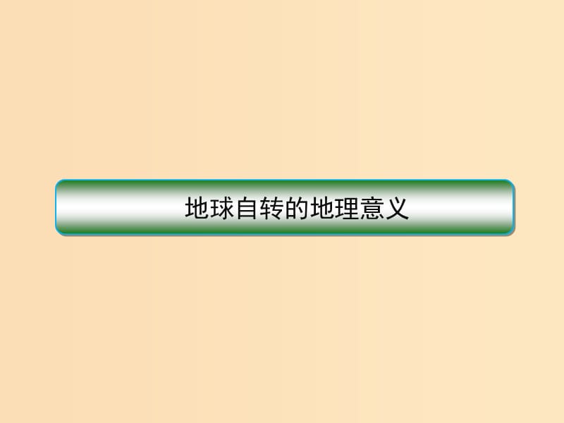 2018秋季高中地理 第一章 行星地球 地球自转的地理意义课件 新人教版必修1.ppt_第1页