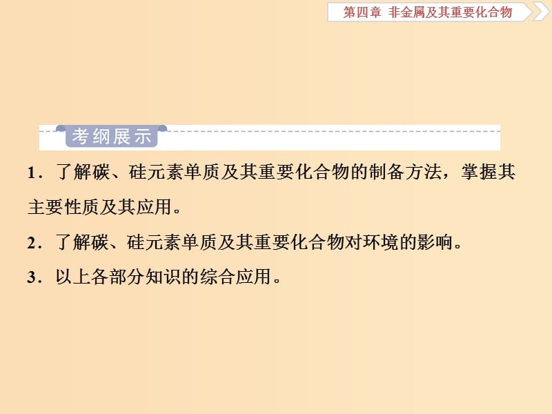 2019版高考化学一轮复习 第四章 非金属及其重要化合物 第一讲 碳、硅及无机非金属材料课件.ppt_第3页