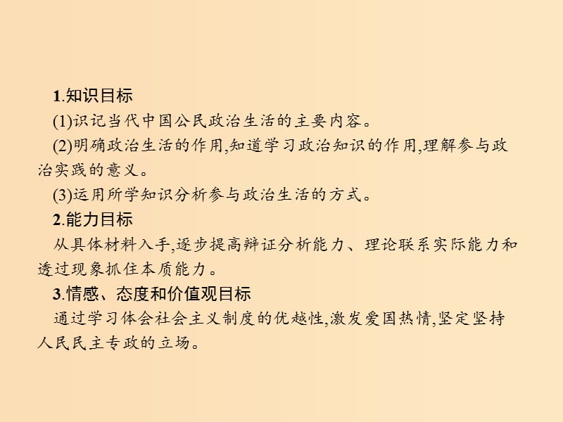 2018-2019学年高中政治第一单元公民的政治生活1.3政治生活：自觉参与课件新人教版必修2 .ppt_第2页