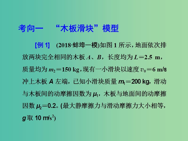 2019届高考物理二轮复习 第二部分 热点专练 热点十一 力学综合题课件.ppt_第3页