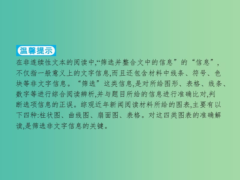 2019版高考语文二轮复习 专题4 新闻阅读 题点2 图表信息题-明确指向,索取信息课件.ppt_第2页