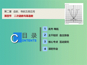 2019屆高考數(shù)學(xué)一輪復(fù)習(xí) 第二章 函數(shù)、導(dǎo)數(shù)及其應(yīng)用 第四節(jié) 二次函數(shù)與冪函數(shù)課件.ppt