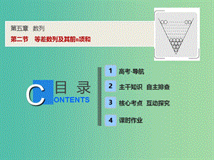 2019屆高考數學一輪復習 第五章 數列 第二節(jié) 等差數列及其前n項和課件.ppt