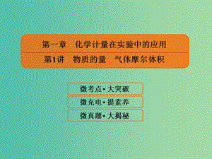 2019屆高考化學(xué)一輪復(fù)習(xí) 1.1 物質(zhì)的量 氣體摩爾體積課件.ppt