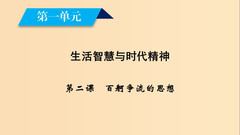 2018-2019學(xué)年高中政治 第一單元 生活智慧與時(shí)代精神 第2課 百舸爭(zhēng)流的思想 第1框 哲學(xué)的基本問(wèn)題課件 新人教版必修4.ppt_第1頁(yè)