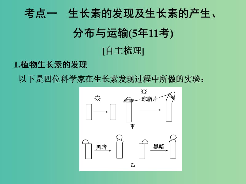 高考生物一轮复习 第八单元 生命活动的调节 第28讲 植物的激素调节课件.ppt_第2页