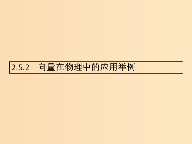 2018-2019学年高中数学 第二章 平面向量 2.5 平面向量应用举例2课件 新人教A版必修4.ppt_第1页