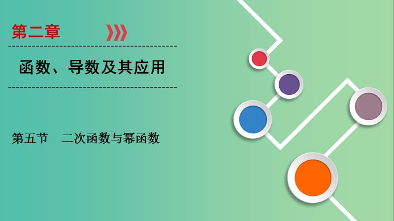 2020高考数学大一轮复习 第二章 函数、导数及其应用 第5节 二次函数与幂函数课件 文 新人教A版.ppt_第1页