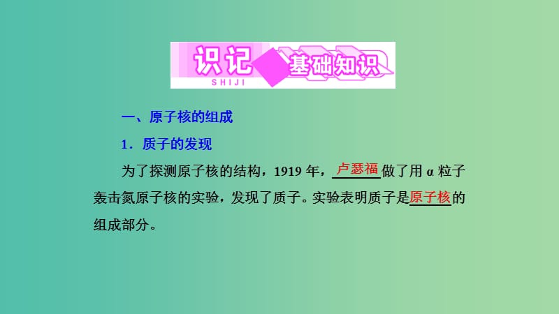 2019高中物理 第三章 第1节 原子核的组成与核力课件 教科选修3-5.ppt_第2页