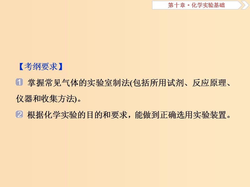 2019版高考化学总复习 第10章 化学实验基础 第3节 物质的制备课件 新人教版.ppt_第2页