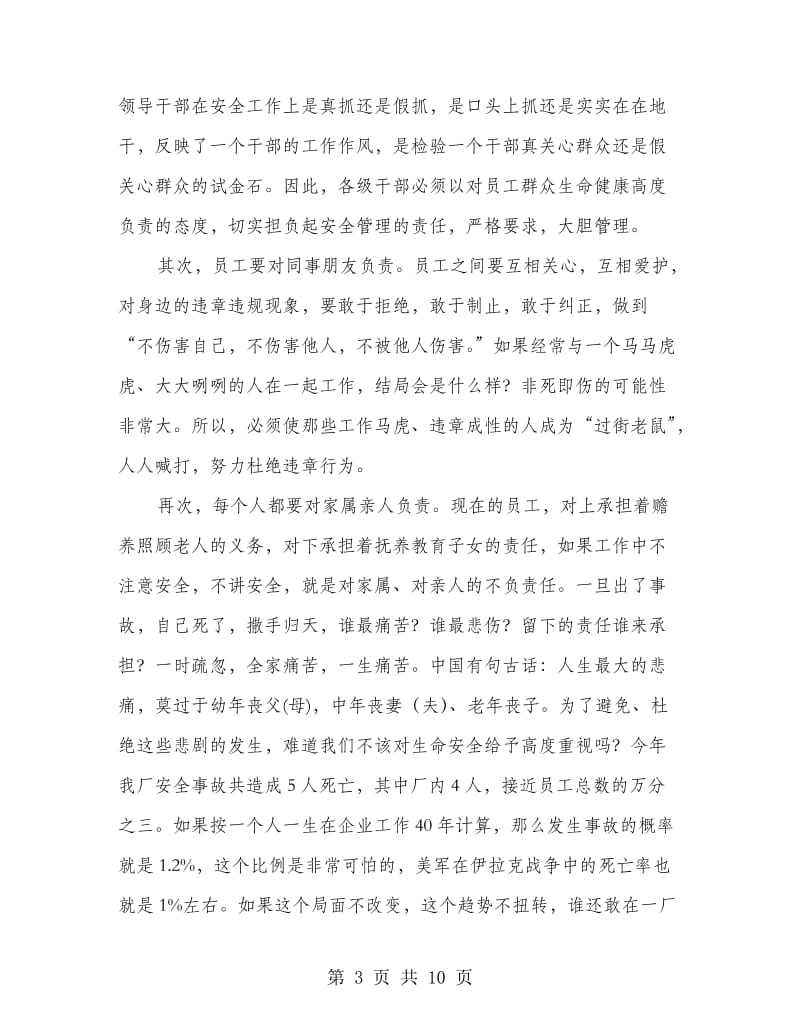 在厂安全工作总结会上的讲话.doc_第3页