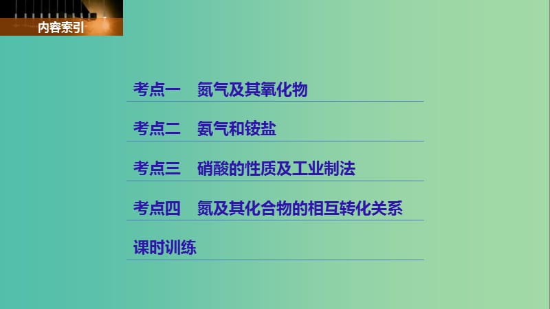 浙江鸭2019版高考化学大一轮复习专题6铝氮及其化合物第二单元氮及其化合物加试课件.ppt_第3页