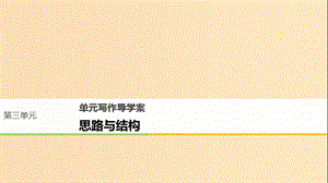 2018版高中語文 第三單元 成長如蛻 單元寫作 思路與結(jié)構(gòu)課件 語文版必修1.ppt