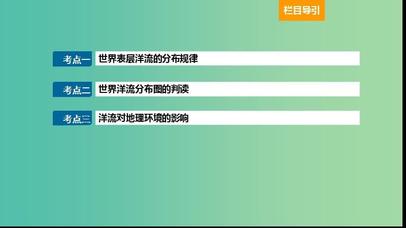 2019届高考地理大一轮复习 1.3.2 大规模的海水运动课件 新人教版.ppt_第2页