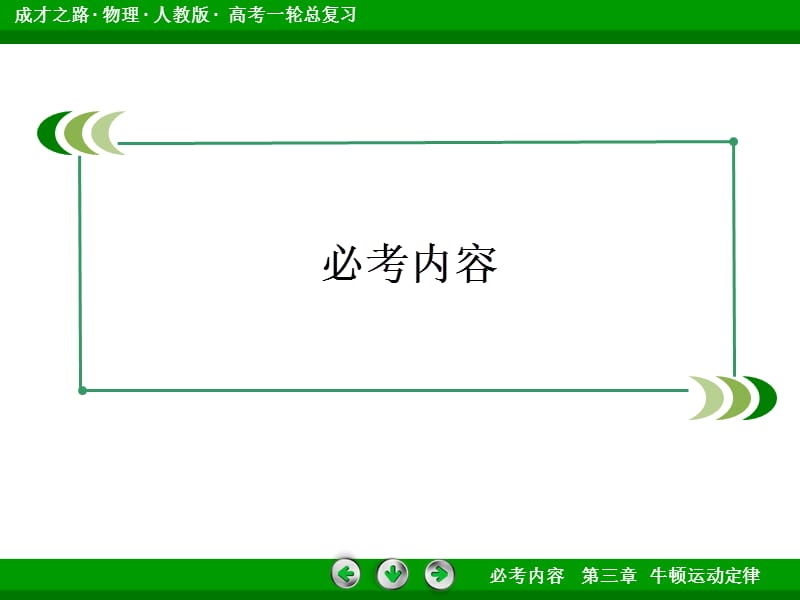 《走向高考》2013高考物理总复习3-1牛顿第一定律牛顿第三定律46张.ppt_第2页