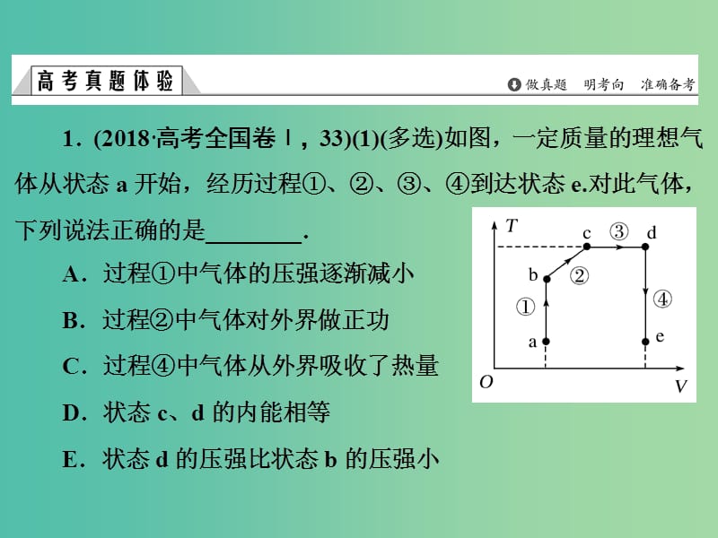 2019版高考物理二轮复习 专题七 选考部分 第17讲 热学课件.ppt_第3页