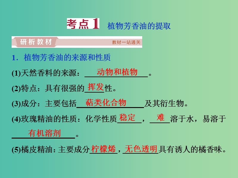 2019届高考生物一轮复习 第十二单元 生物技术实践 第41讲 生物技术在其他方面的应用课件.ppt_第3页