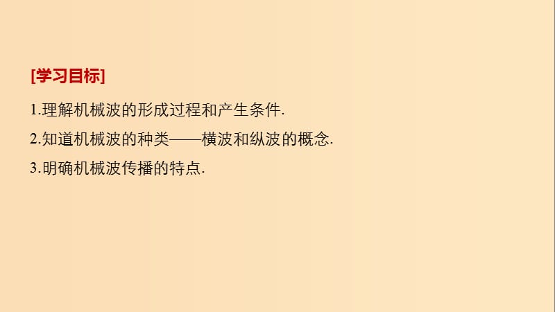 2018-2019版高中物理第2章机械波2.1机械波的产生课件沪科版选修3 .ppt_第2页