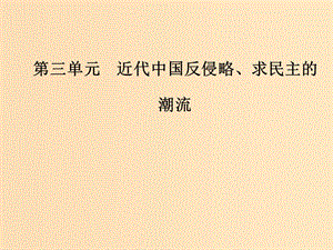 2019版高考?xì)v史總復(fù)習(xí) 第三單元 資本主義世界市場的形成和發(fā)展 第6講 太平天國運動與辛亥革命課件.ppt