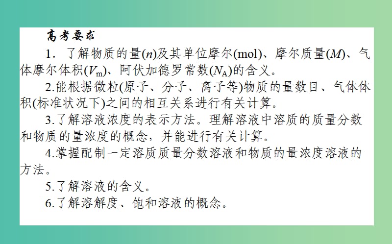 2019年高考化学二轮复习 专题02 化学常用计量课件.ppt_第2页