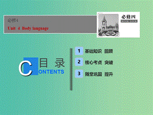 2019屆高考英語一輪優(yōu)化探究（話題部分）話題9 必修4 Unit 4 Body language課件 新人教版.ppt