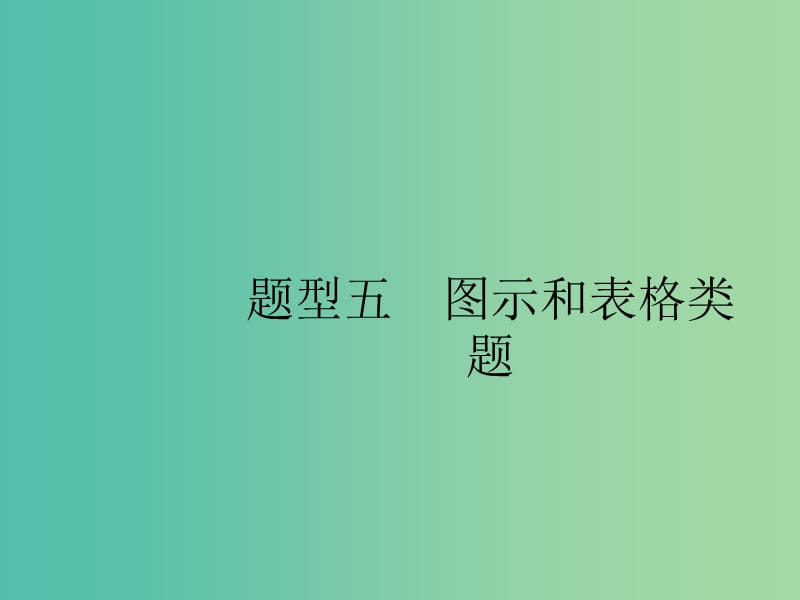 2019版高考政治大二轮复习 第三部分 题型透析-典例剖析与方法指导 题型5 图示和表格类题课件.ppt_第1页