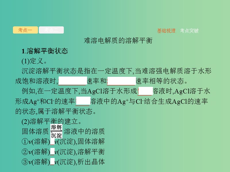 广西2019年高考化学一轮复习第8单元水溶液中的离子平衡8.4难溶电解质的溶解平衡课件新人教版.ppt_第3页