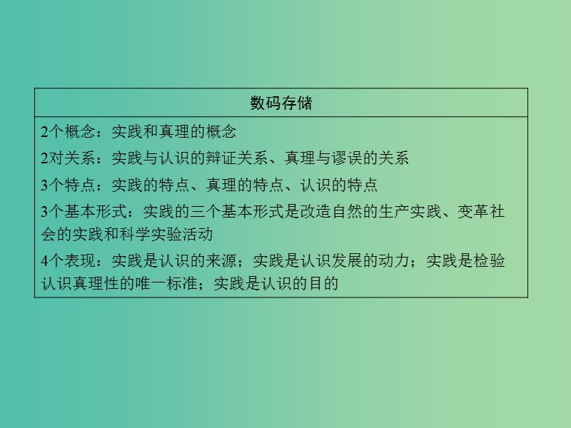 2019年高考政治一轮复习 第二单元 探索世界与追求真理 第6课 求索真理的历程课件 新人教版必修4.ppt_第3页