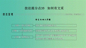 浙江專用2019高考語文二輪培優(yōu)第四部分寫作技法提分點33如何有文采課件.ppt