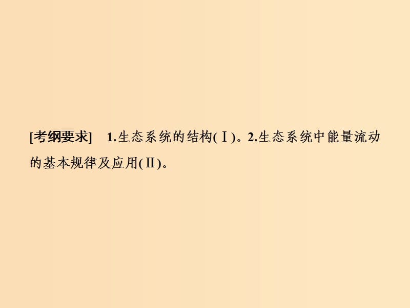 2019版高考生物一轮复习 第九单元 生物与环境 第三讲 生态系统的结构及其能量流动课件 苏教版.ppt_第2页