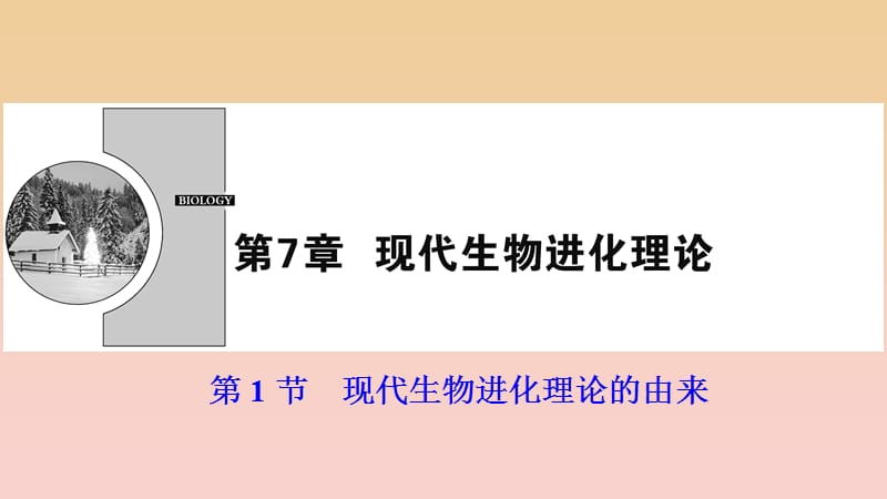 2017-2018學(xué)年高中生物 第七章 現(xiàn)代生物進(jìn)化理論 第1節(jié) 現(xiàn)代生物進(jìn)化理論的由來課件 新人教版必修2.ppt_第1頁