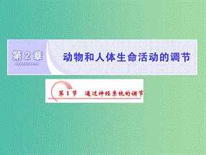 2019年高中生物 第2章 第1節(jié) 第1課時 通過神經(jīng)系統(tǒng)的調(diào)節(jié)（一）課件 新人教必修3.ppt