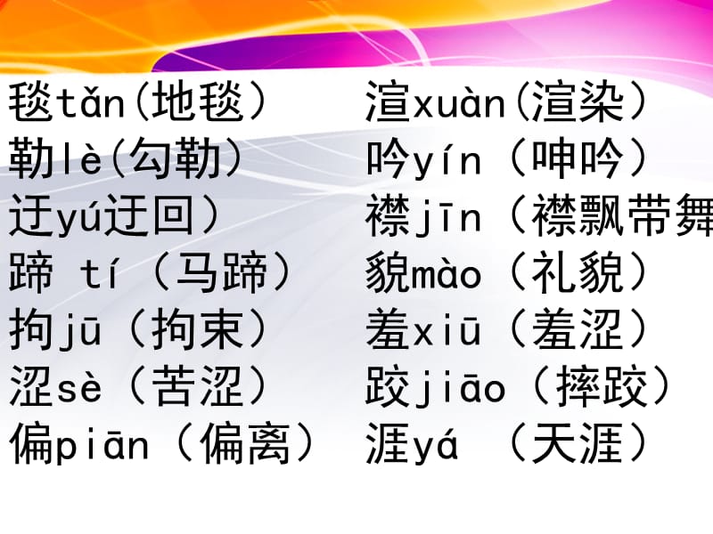 五年级语文下册生字专项训练.ppt_第1页