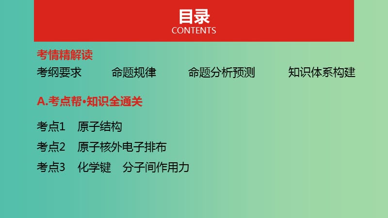 2019年高考化学总复习 专题11 原子结构 化学键课件.ppt_第2页