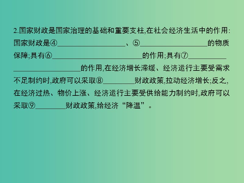 高考政治第一轮复习 第三单元 第八课 财政与税收课件 新人教版必修1.ppt_第3页