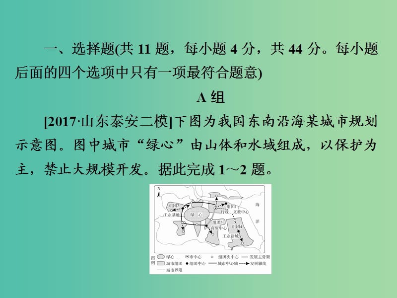 2019版高中地理一轮总复习 第2章 城市与城市化 2.2.1 城市内部空间结构与不同等级城市的服务功能习题课件 新人教版必修2.ppt_第3页