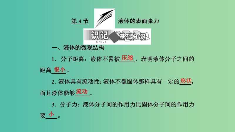 2019高中物理 第三章 第4节 液体的表面张力课件 教科选修3-3.ppt_第1页