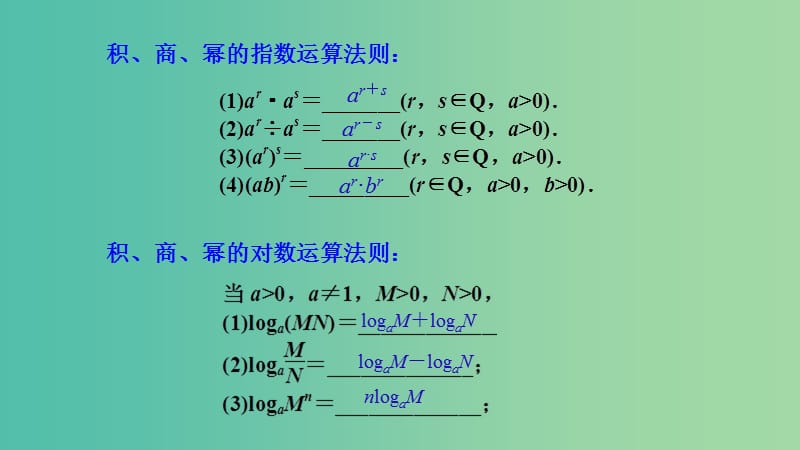 2019年高考数学 25个必考点 专题01 指对数的运算课件.ppt_第2页