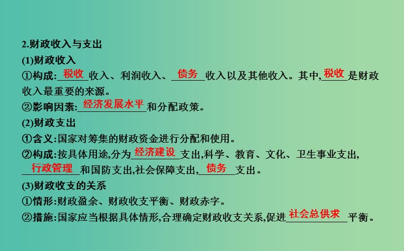 高考政治第一轮复习第三单元收入与分配第八课财政与税收课件新人教版.ppt_第3页