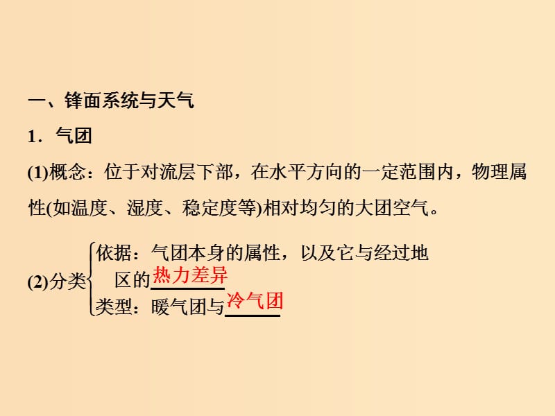 2019版高考地理一轮复习 第一部分 自然地理 第三章 自然环境中的物质运动和能量交换 第四讲 常见天气系统课件 湘教版.ppt_第3页