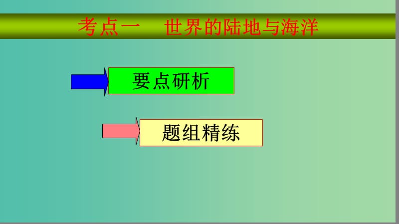 2019届高考地理大一轮复习 4.1.1 世界地理概况课件 新人教版.ppt_第3页