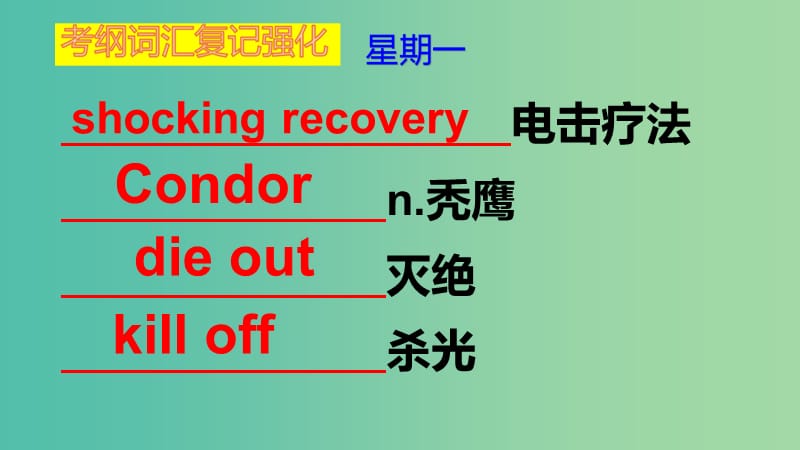 2019版高考英语大一轮复习 小课堂天天练 第14周 道理启示题课件 新人教版.ppt_第2页