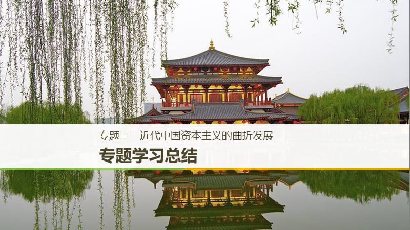 2018-2019学年高中历史专题二近代中国资本主义的曲折发展专题学习总结课件人民版必修2 .ppt_第1页