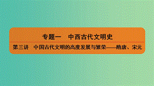 2019屆高考?xì)v史二輪復(fù)習(xí) 專題一 中西古代文明史 第三講 中國古代文明的高度發(fā)展與繁榮——隋唐、宋元課件.ppt