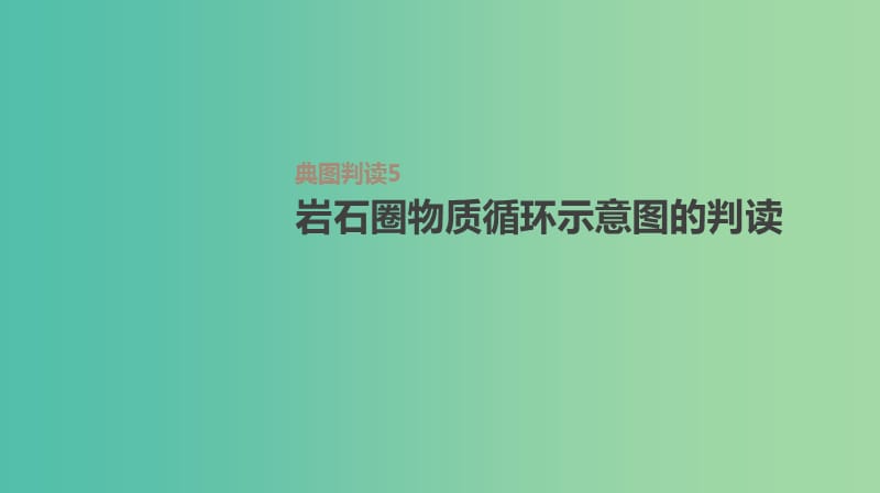 2019高考地理一轮复习典图判读5岩石圈物质循环示意图的判读课件鲁教版.ppt_第1页