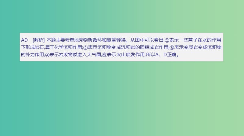 2019高考地理一轮复习典图判读5岩石圈物质循环示意图的判读课件鲁教版.ppt_第3页