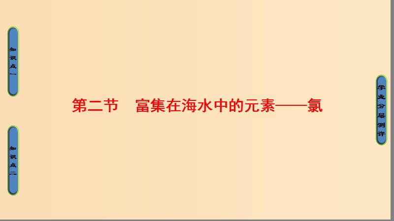 2018版高中化學(xué) 第四章 非金屬及其化合物 第2節(jié) 富集在海水中的元素——氯課件 新人教版必修1.ppt_第1頁